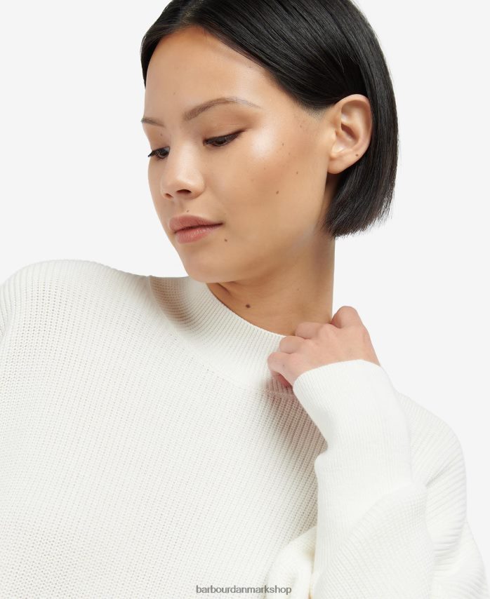 optik hvid pavillon strik BR2BR21959 Kvinder Barbour tøj