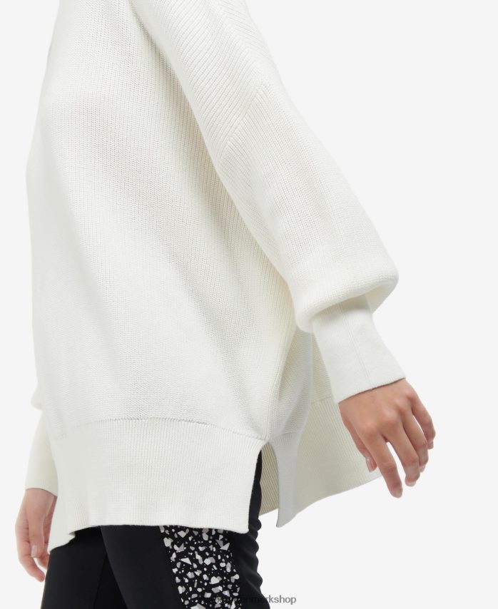 optik hvid pavillon strik BR2BR21959 Kvinder Barbour tøj