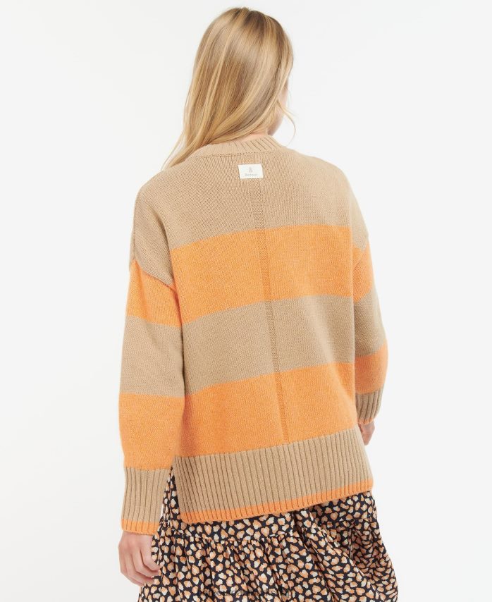 papaya stribe ezili striktrøje BR2BR21939 Kvinder Barbour tøj