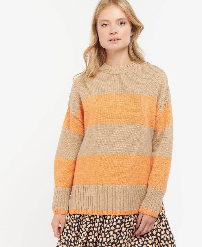 papaya stribe ezili striktrøje BR2BR21939 Kvinder Barbour tøj