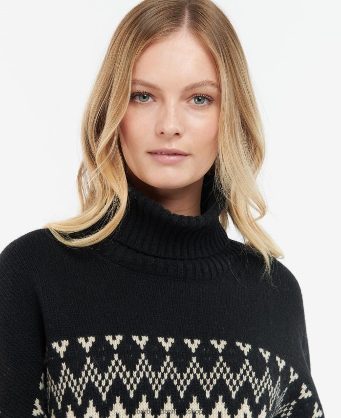 sort Cassius strik BR2BR21979 Kvinder Barbour tøj