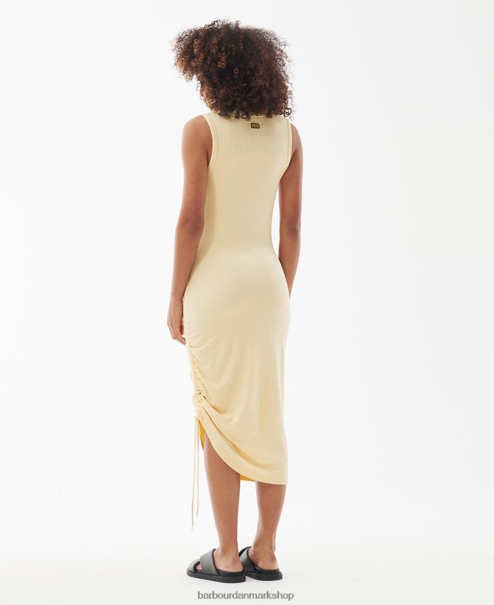 blød gul lorimer kjole BR2BR21885 Kvinder Barbour tøj