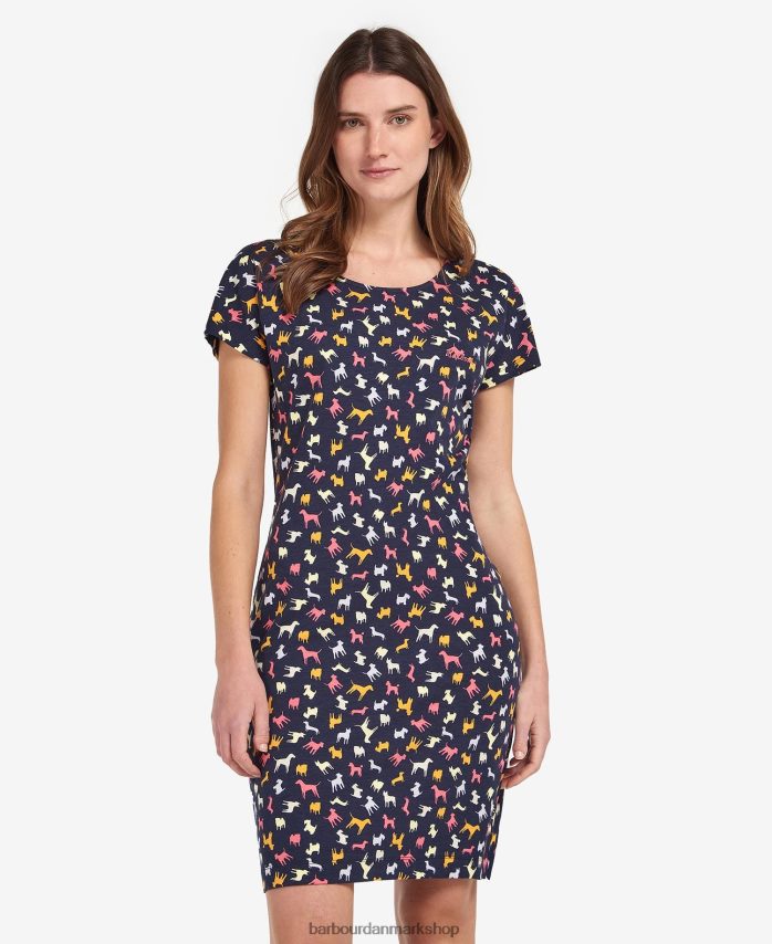 flådehistorietryk kjole i harewood print BR2BR21897 Kvinder Barbour tøj