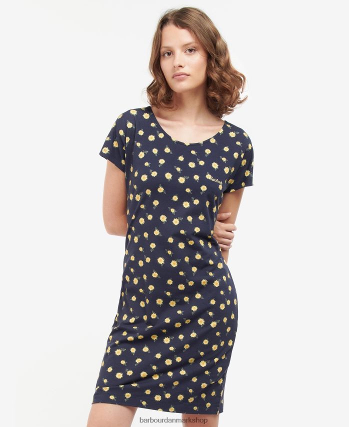 flådehistorietryk kjole i harewood print BR2BR21905 Kvinder Barbour tøj