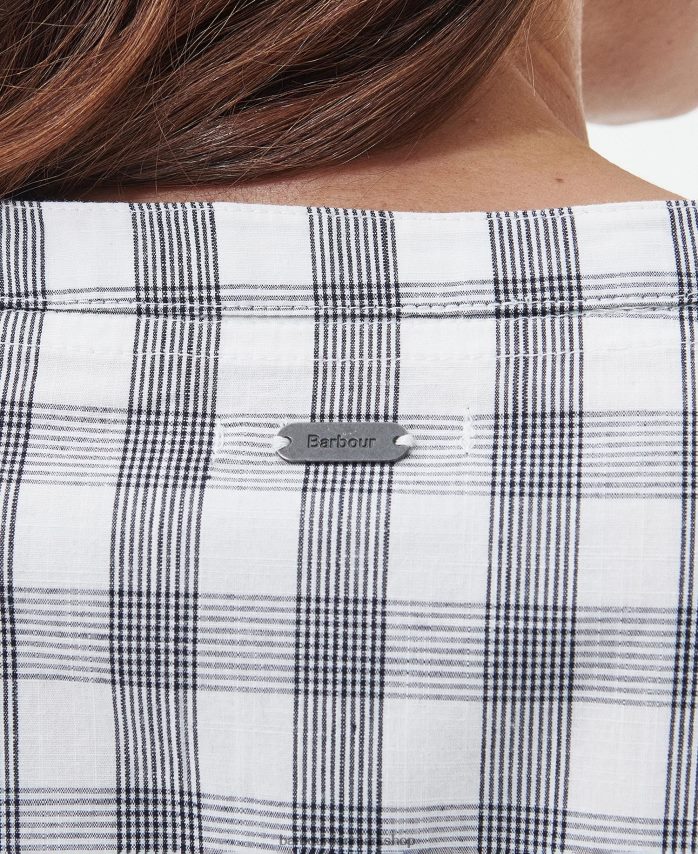 flådetjek seamills midikjole BR2BR21812 Kvinder Barbour tøj