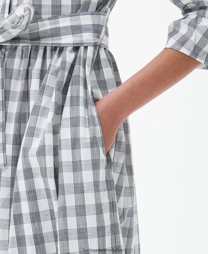 flådetjek seamills midikjole BR2BR21812 Kvinder Barbour tøj