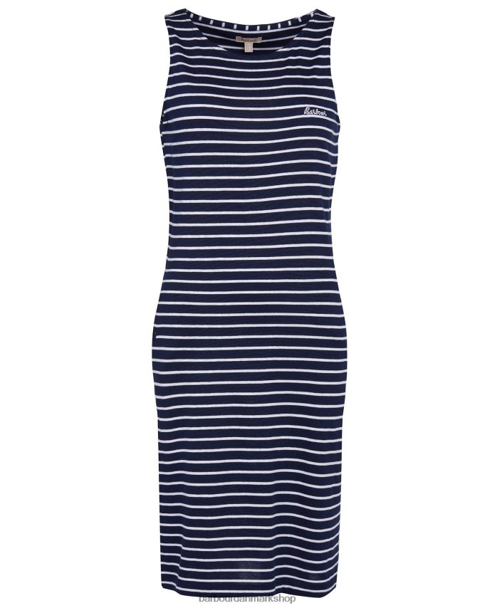 hvid/marineblå dalmore stribet kjole BR2BR21826 Kvinder Barbour tøj