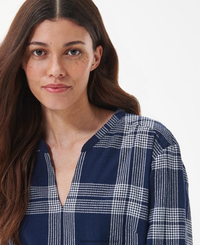 indigo-tjek ny kjole BR2BR21849 Kvinder Barbour tøj