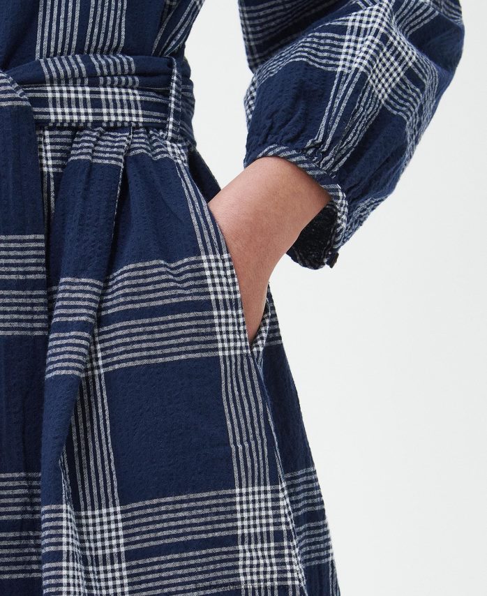 indigo-tjek ny kjole BR2BR21849 Kvinder Barbour tøj