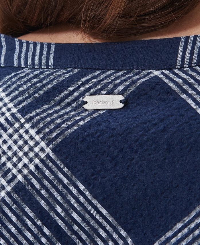 indigo-tjek ny kjole BR2BR21849 Kvinder Barbour tøj