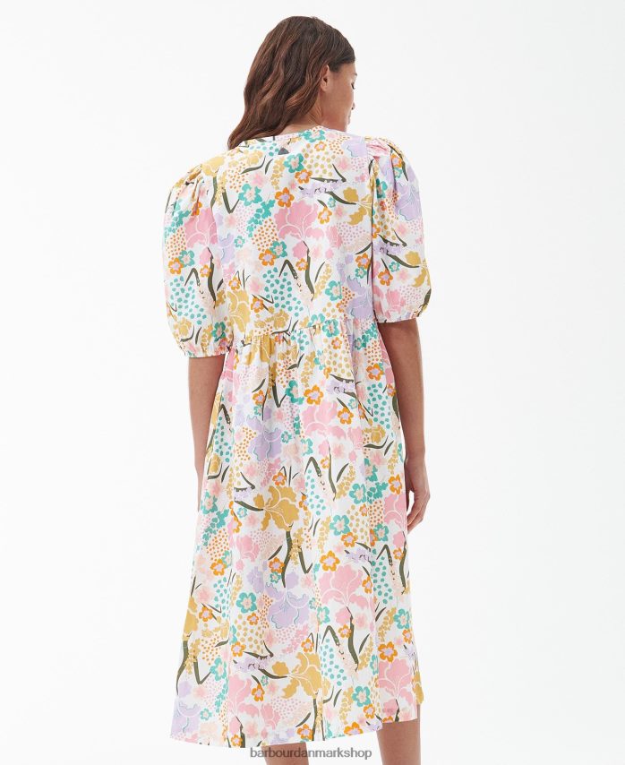 klassisk multi delphinium midikjole BR2BR21828 Kvinder Barbour tøj