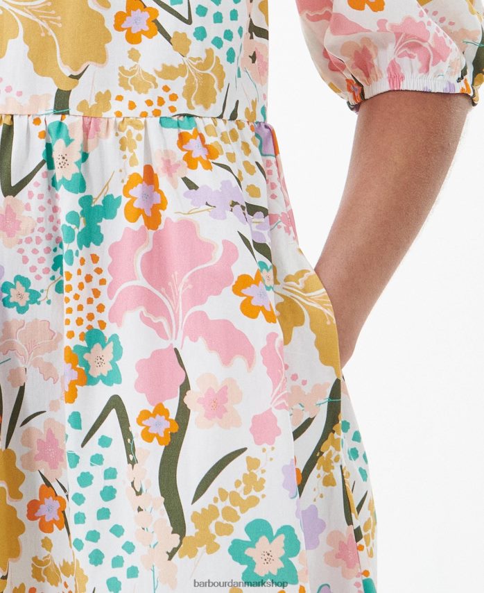 klassisk multi delphinium midikjole BR2BR21828 Kvinder Barbour tøj