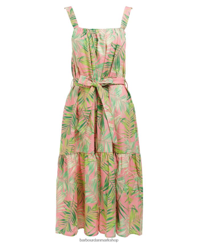 klassisk multi papyrus midikjole BR2BR21836 Kvinder Barbour tøj