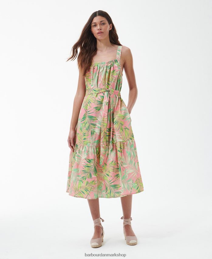 klassisk multi papyrus midikjole BR2BR21836 Kvinder Barbour tøj