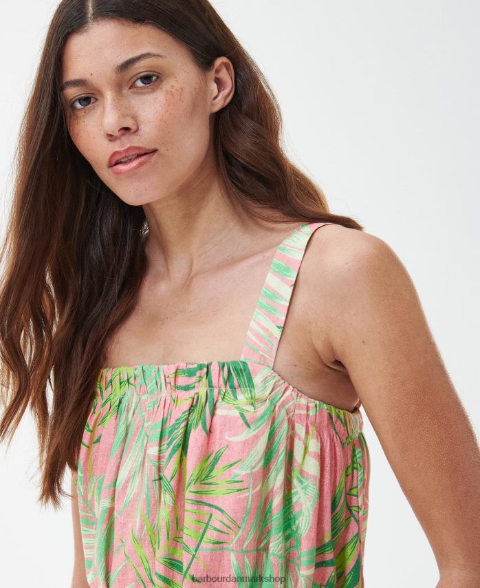 klassisk multi papyrus midikjole BR2BR21836 Kvinder Barbour tøj