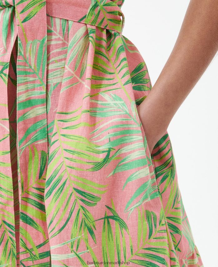 klassisk multi papyrus midikjole BR2BR21836 Kvinder Barbour tøj