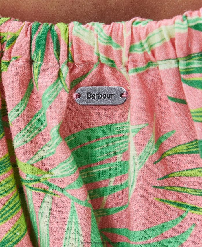 klassisk multi papyrus midikjole BR2BR21836 Kvinder Barbour tøj
