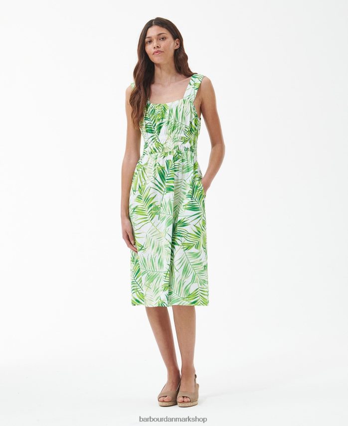 klassisk multi plumeria midikjole BR2BR21811 Kvinder Barbour tøj