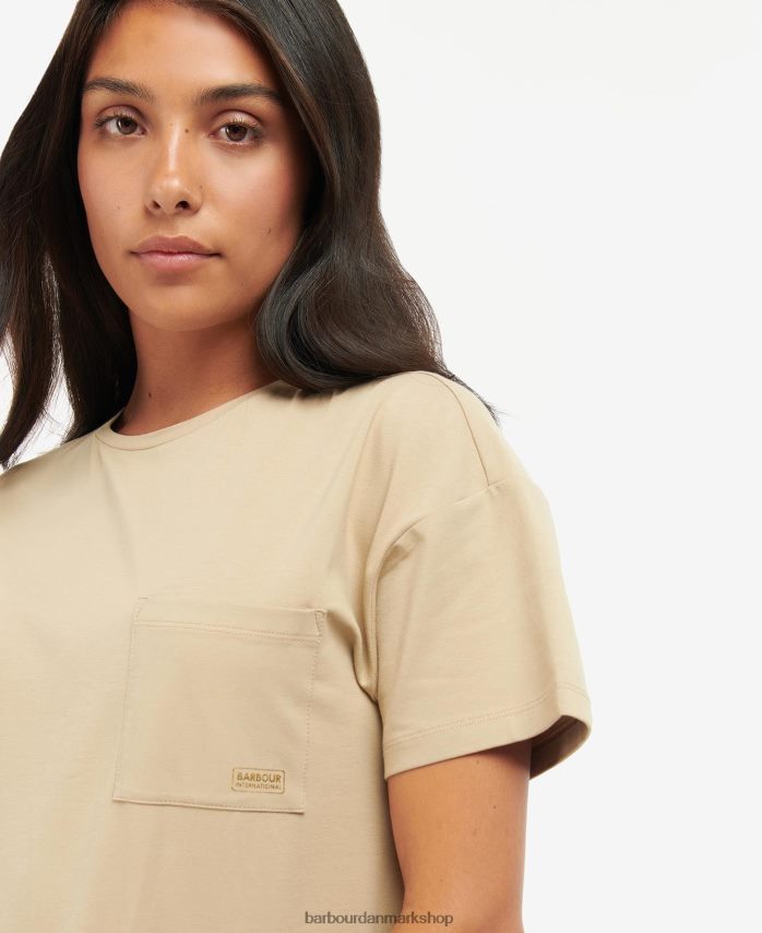 klassisk sort Reign t-shirt kjole BR2BR21852 Kvinder Barbour tøj