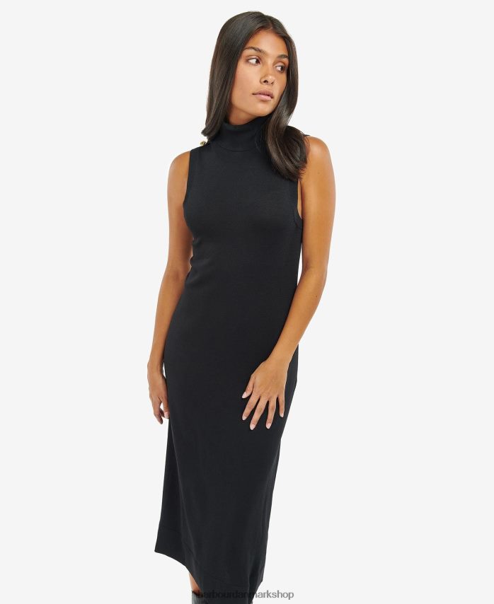 klassisk sort rosbern strikkjole BR2BR21880 Kvinder Barbour tøj