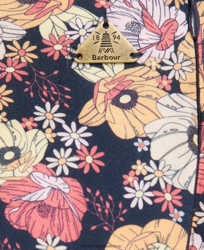 marineblå blomster koraline nederdel BR2BR21827 Kvinder Barbour tøj