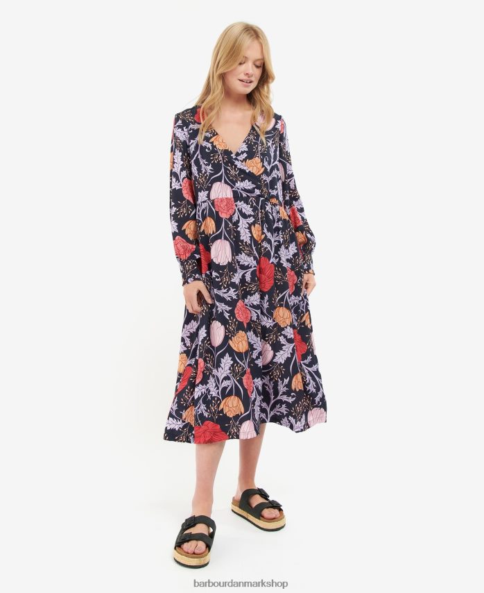 marineblå blomster nahla kjole BR2BR21864 Kvinder Barbour tøj