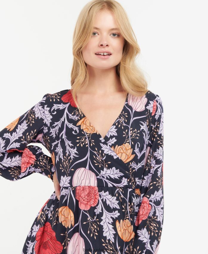marineblå blomster nahla kjole BR2BR21864 Kvinder Barbour tøj