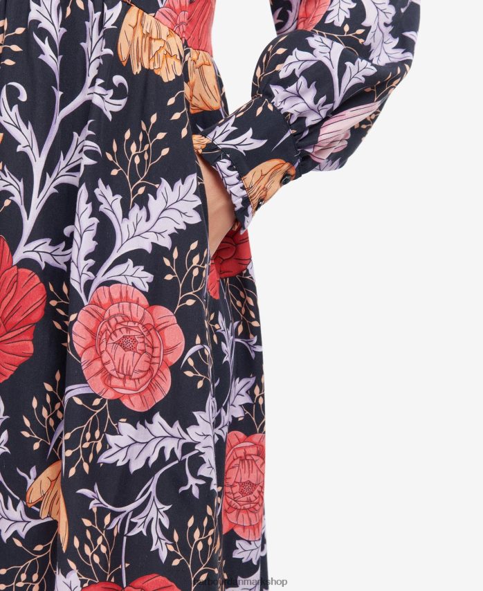 marineblå blomster nahla kjole BR2BR21864 Kvinder Barbour tøj