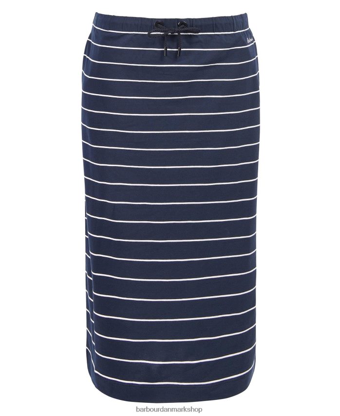 marineblå stribe overland nederdel BR2BR21904 Kvinder Barbour tøj