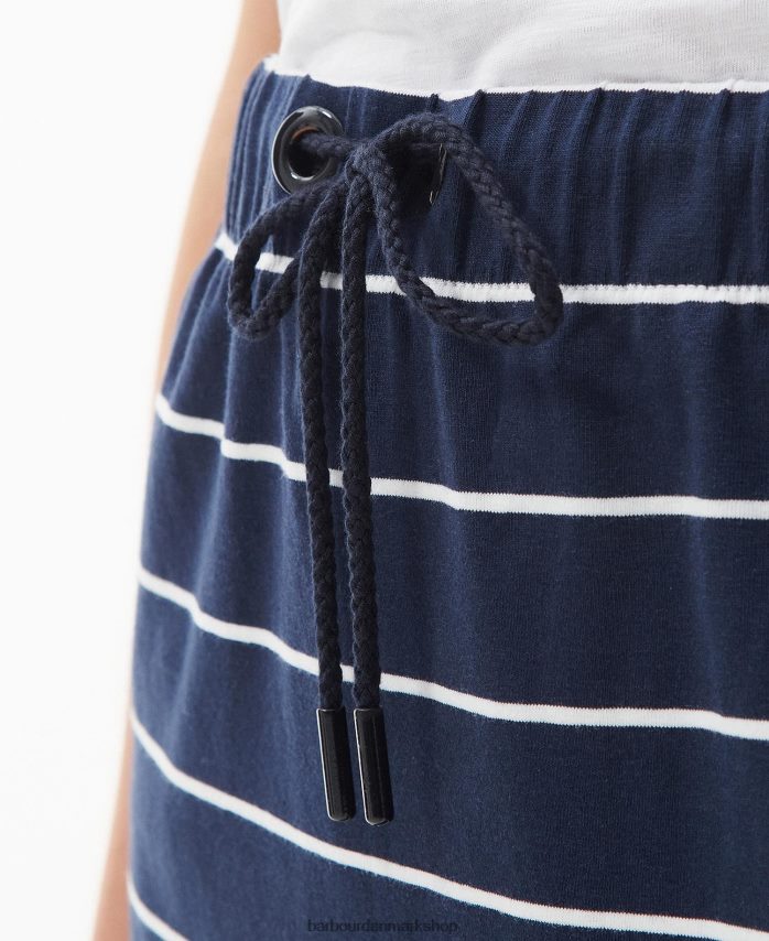 marineblå stribe overland nederdel BR2BR21904 Kvinder Barbour tøj