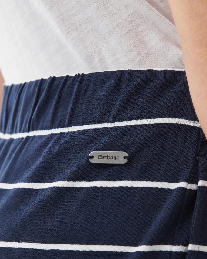 marineblå stribe overland nederdel BR2BR21904 Kvinder Barbour tøj