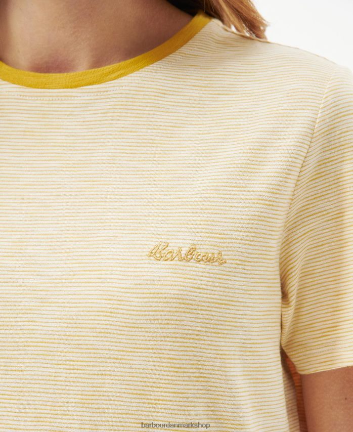 oliven/hvid ellewood kjole BR2BR21831 Kvinder Barbour tøj