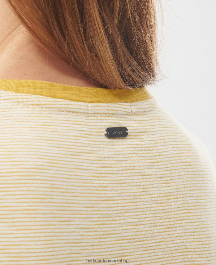 oliven/hvid ellewood kjole BR2BR21831 Kvinder Barbour tøj