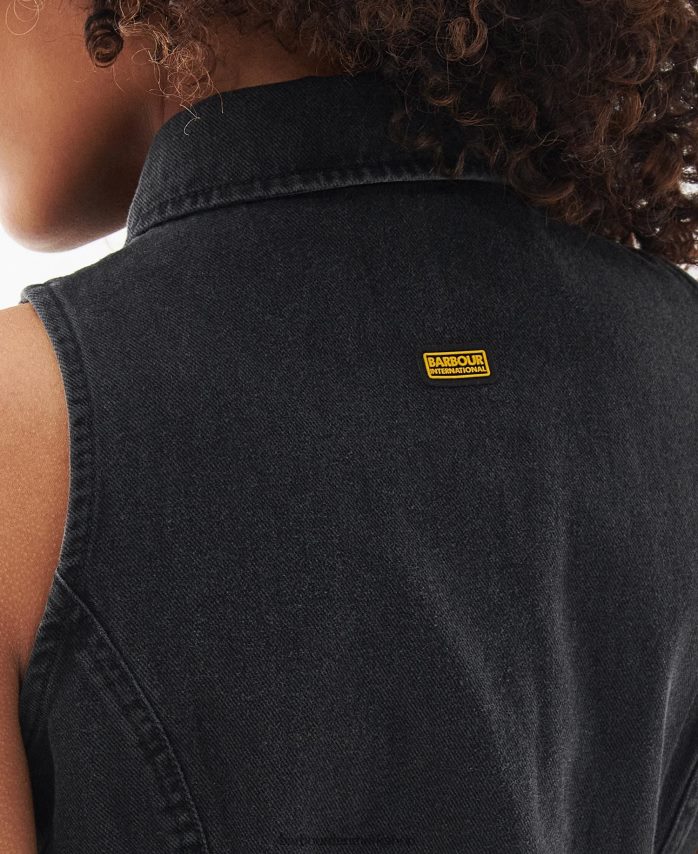 sommer sort lockhart kjole BR2BR21841 Kvinder Barbour tøj