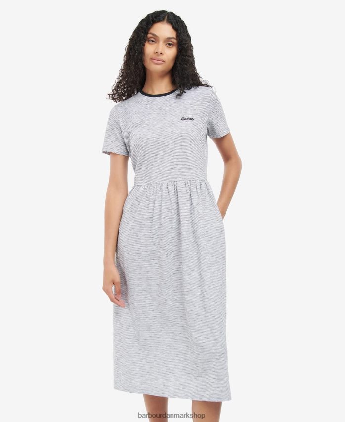 sort hvid ellewood kjole BR2BR21832 Kvinder Barbour tøj