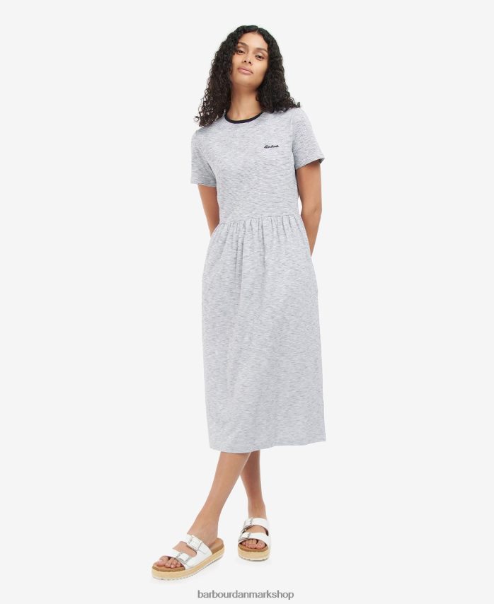 sort hvid ellewood kjole BR2BR21832 Kvinder Barbour tøj