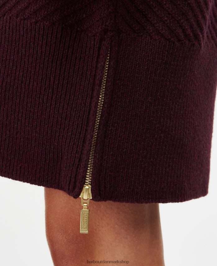 sort kirsebær claremont strikket kjole BR2BR21882 Kvinder Barbour tøj