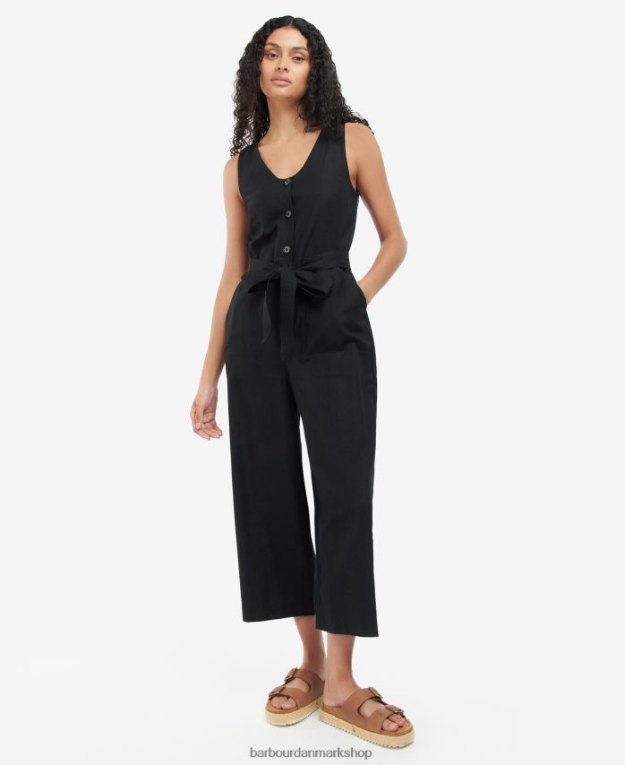 sort penrose jumpsuit BR2BR21851 Kvinder Barbour tøj
