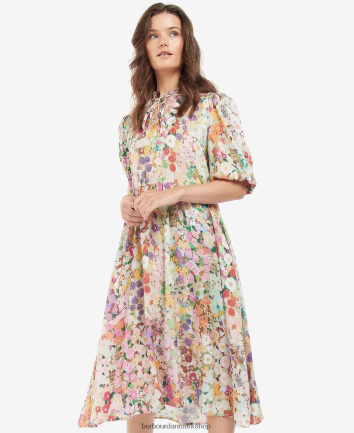 stokroser fjeder balcome kjole BR2BR21908 Kvinder Barbour x House of Hackney tøj