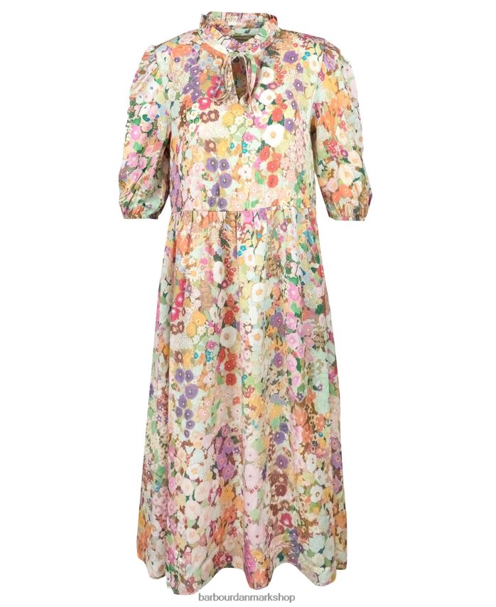 stokroser fjeder balcome kjole BR2BR21908 Kvinder Barbour x House of Hackney tøj