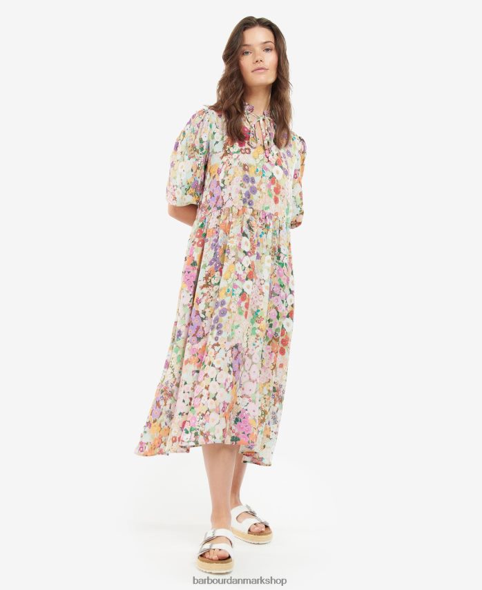 stokroser fjeder balcome kjole BR2BR21908 Kvinder Barbour x House of Hackney tøj