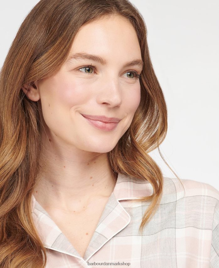 lyserød tartan schlafanzug-set ellery BR2BR22038 Kvinder Barbour tøj