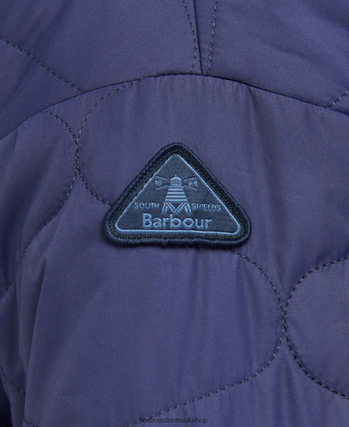 evigt blæk/light trench stære print vendbar apia quiltet jakke med tryk BR2BR21431 Kvinder Barbour tøj