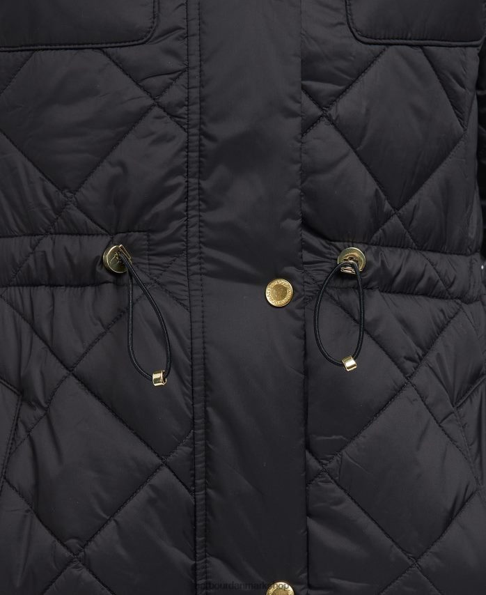 harley grøn avalon quiltet jakke BR2BR21429 Kvinder Barbour tøj