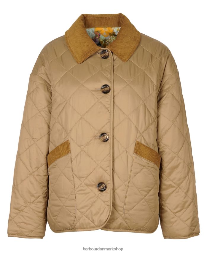 mørk navy/limerence/himmel gransden vendbar quiltet jakke BR2BR21505 Kvinder Barbour x House of Hackney tøj