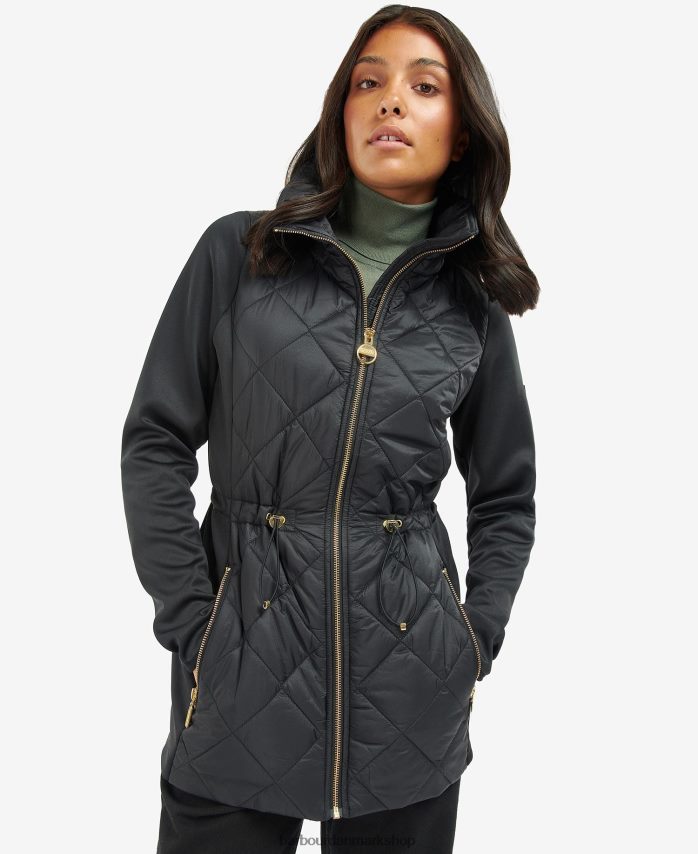 midnatsgrøn jensons quiltet jakke BR2BR21489 Kvinder Barbour tøj