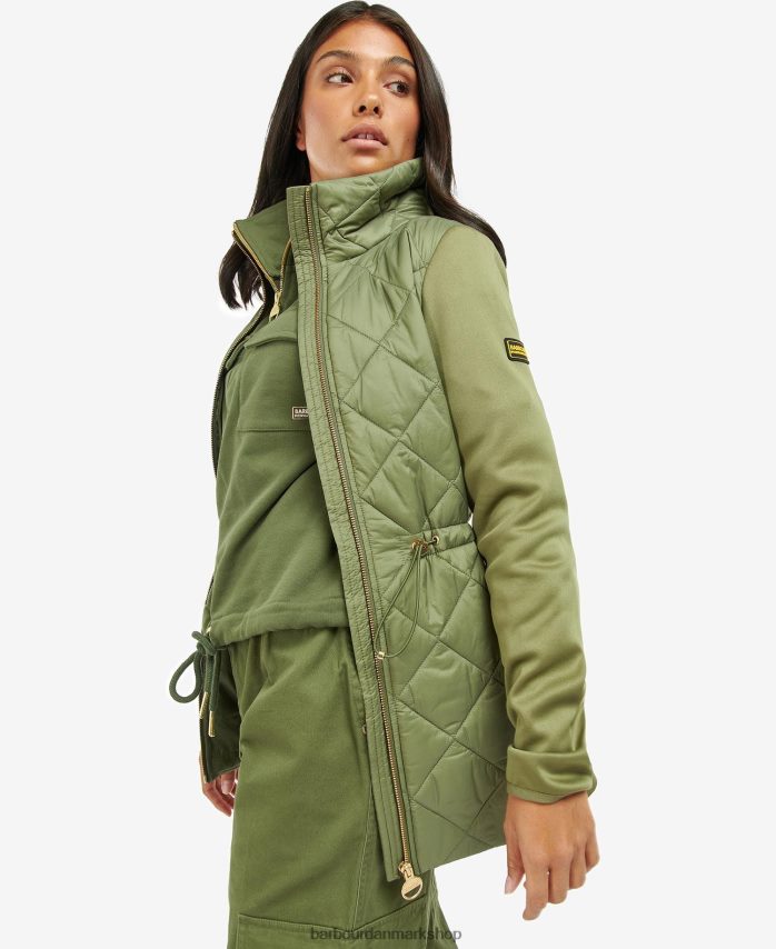 midnatsgrøn jensons quiltet jakke BR2BR21491 Kvinder Barbour tøj
