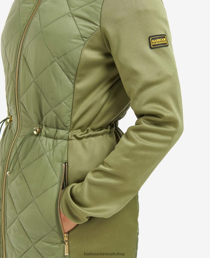 midnatsgrøn jensons quiltet jakke BR2BR21491 Kvinder Barbour tøj