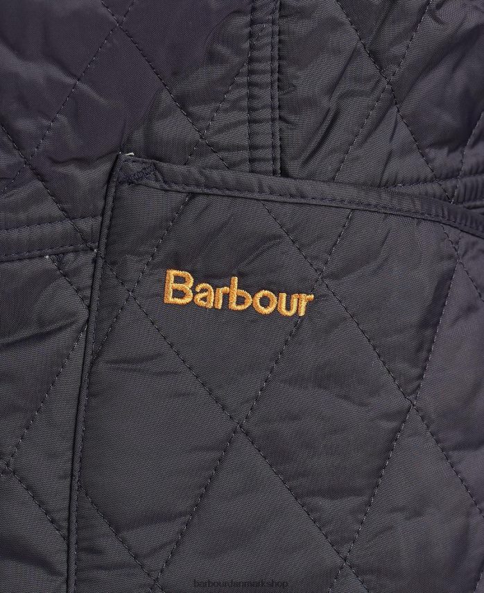 navy/perle sommer liddesdale quiltet jakke BR2BR21409 Kvinder Barbour tøj