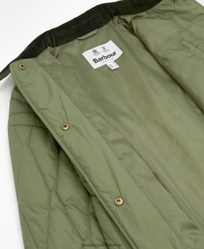 olivin delphinium quiltet jakke BR2BR21401 Kvinder Barbour tøj